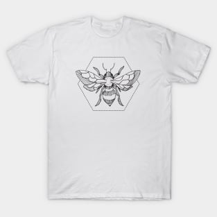 Pen & Ink Bee Tattoo T-Shirt